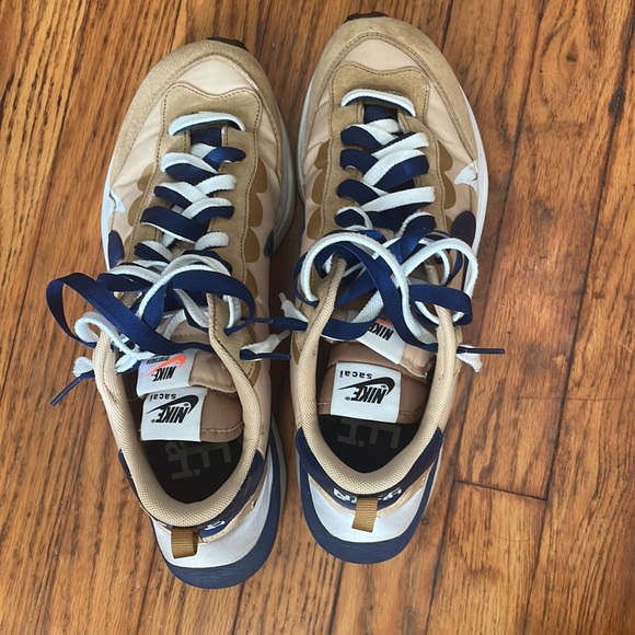 Nike Vaporwaffle Sacai Sesame Blue Void Size 9.5 - Picture 3 of 6